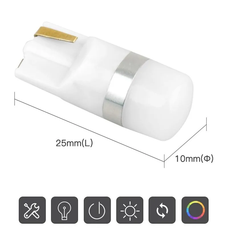 Габаритные фонари для автомобиля T10 W5W Светодиодный лампа чтения 3030 SMD крышка