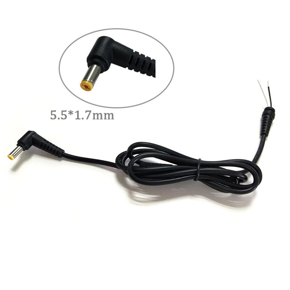 

50Pcs DC Power Charger Plug Cable 1.5M for Laptop Acer 5.5mmx1.7mm DC connector Wholesale
