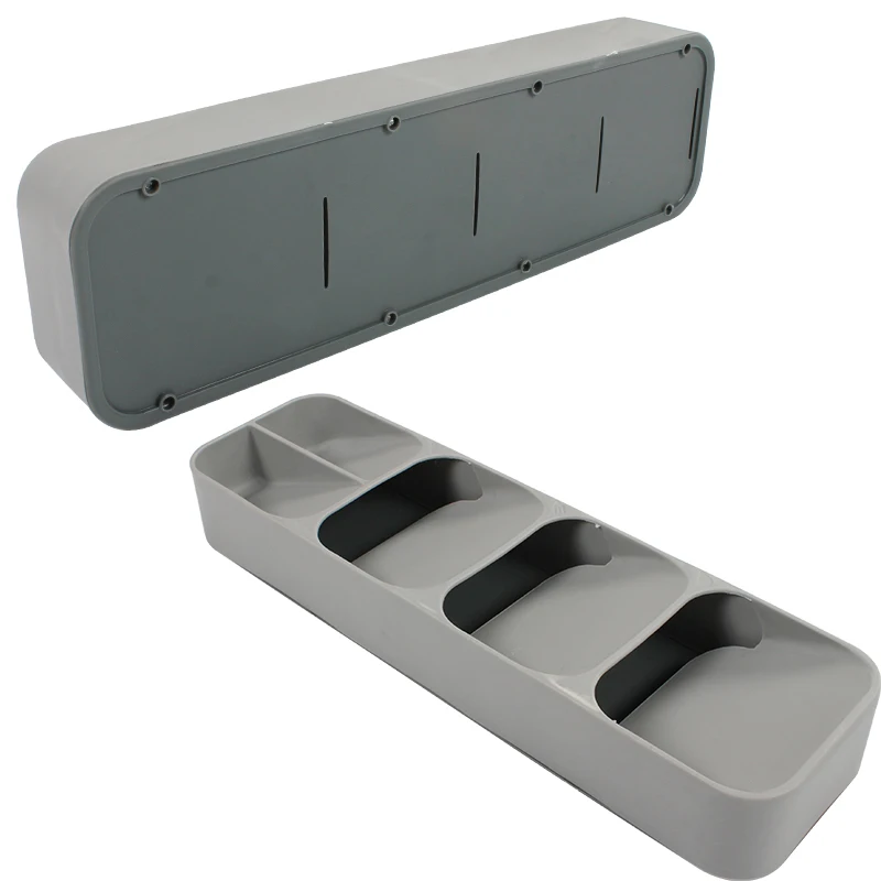 Серая разделительная тарелка для кухонного шкафа RV палочки еды ложки ящик
