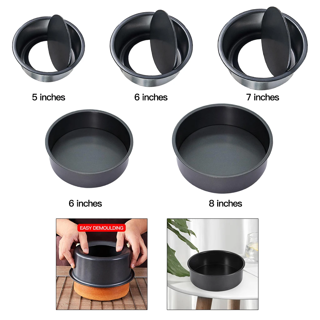 Съемное дно Алюминий сплав шоколадный торт Оловянная кастрюля формы для