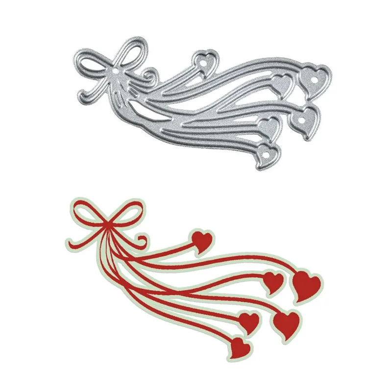 YaMinSanNiO сердце штампы лук металла резки Новый 2019 Скрапбукинг карты делая тиснение