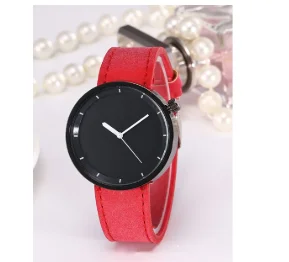 Кварцевые наручные часы VIP с круглым циферблатом и цирконом розовые для