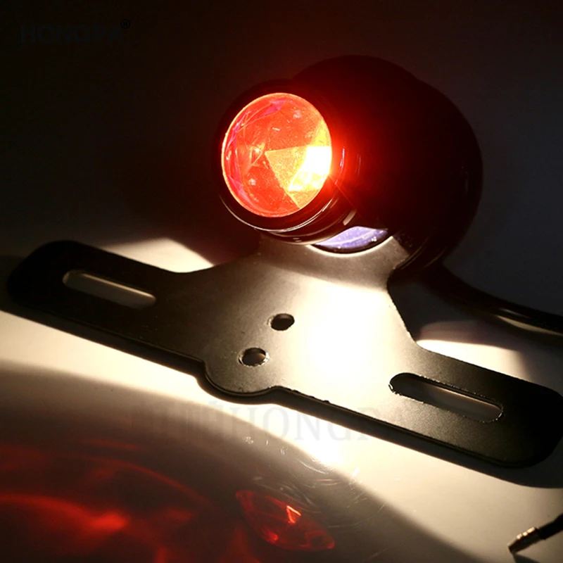 Универсальный светодиодный фонарь для мотоцикла красный задний тормозной