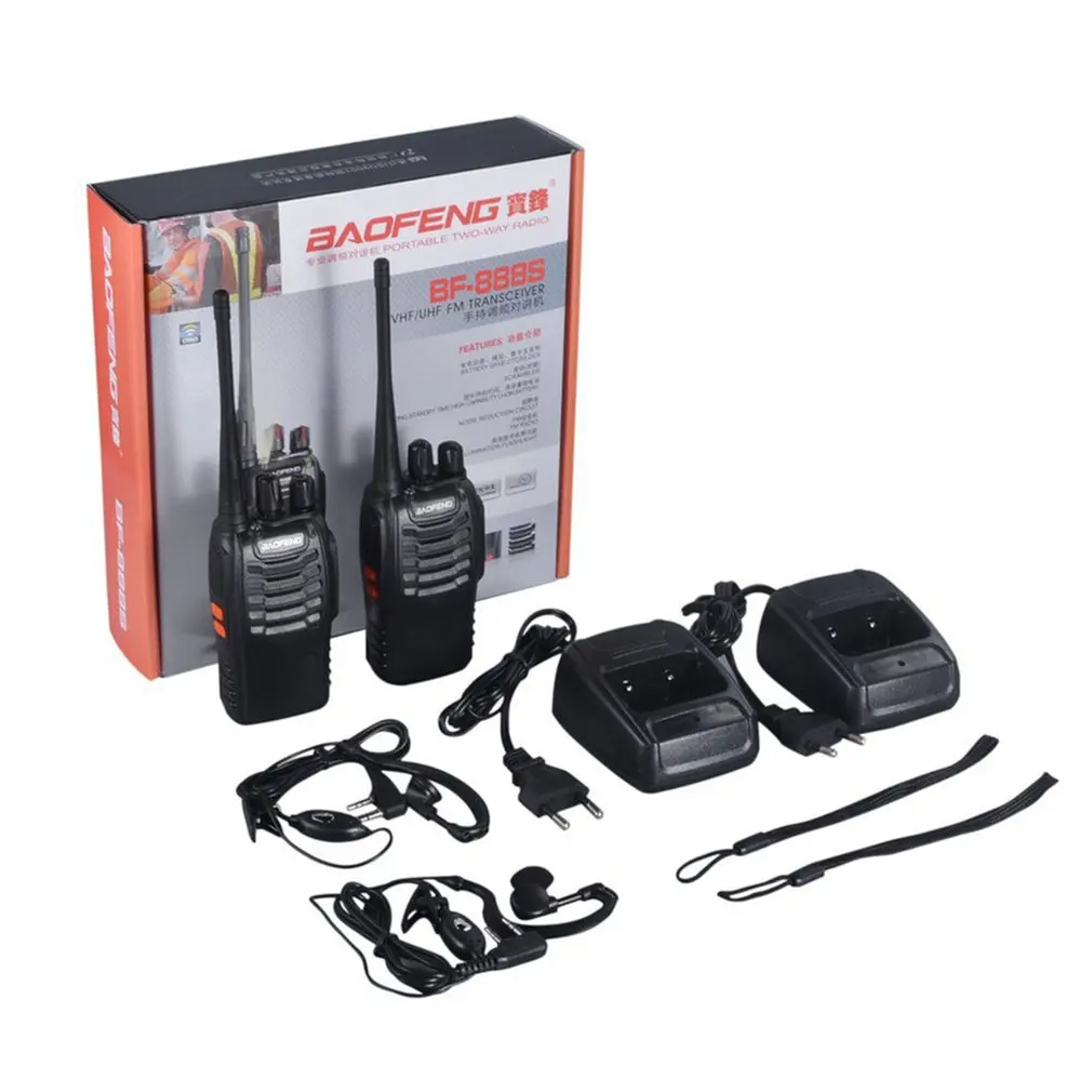2 шт. Baofeng BF 888S UHF 400 470 МГц baofeng 888s двухстороннее радио bf888s Handy H777 портативное bf 888
