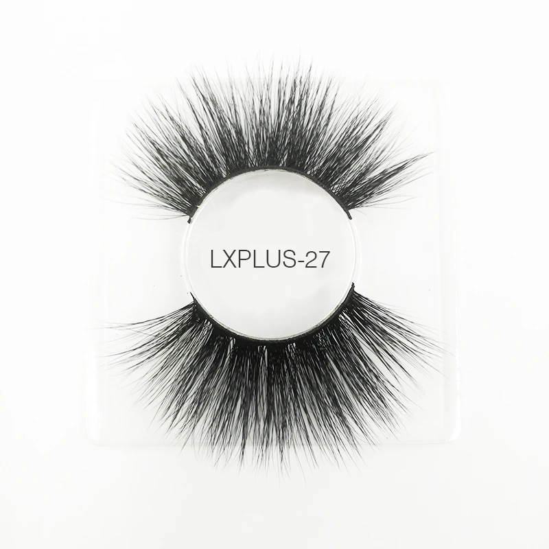 LXPLUS-27 3d норковые ресницы искусственные с индивидуальные коробки 5d 25 мм норковые ресницы Полосы Натуральные объемные wispy ресницы из натуральной норки Короткие Длинные оптовые продажи - Цвет: LXPLUS-27