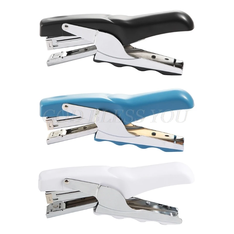 

Metal Hand Held Stapler Desktop Manual Plier Stapler Labor-Saving Binding Machine School Office Supply Student Stationery