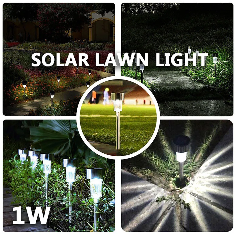 Eco-Friendly Lawn Lamp Garden Atmosphere Home Solar 4.5*29.5 Cm Light Sensor Outdoor Spotlight Landscape Lights | Освещение
