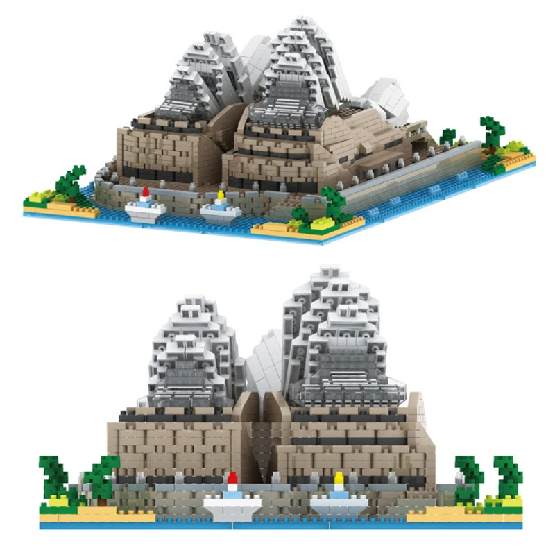 

YZ 061 World Famous Architecture Sydney Opera House 3D Model Mini Diamond Building Small Blocks Bricks Toy for Children no Box
