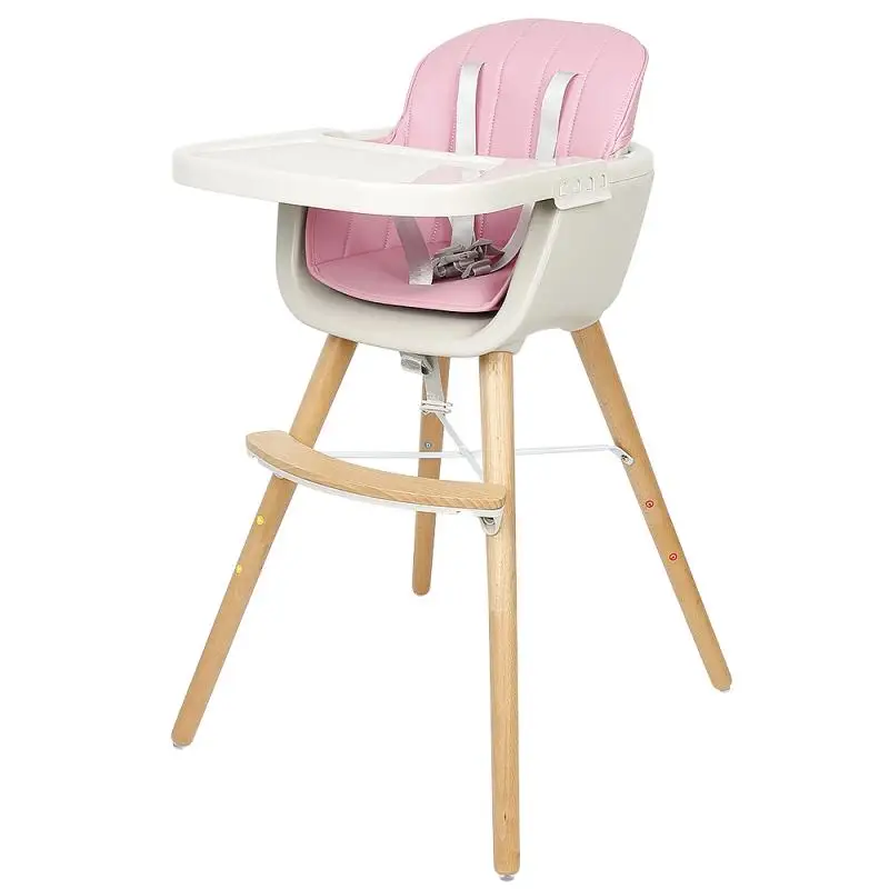 

Baby High Chair Adjustable Solid Wood Dining Table Chair Muti-function Kids Feeding Dinner Table Fashion Child Dining Chair HWC