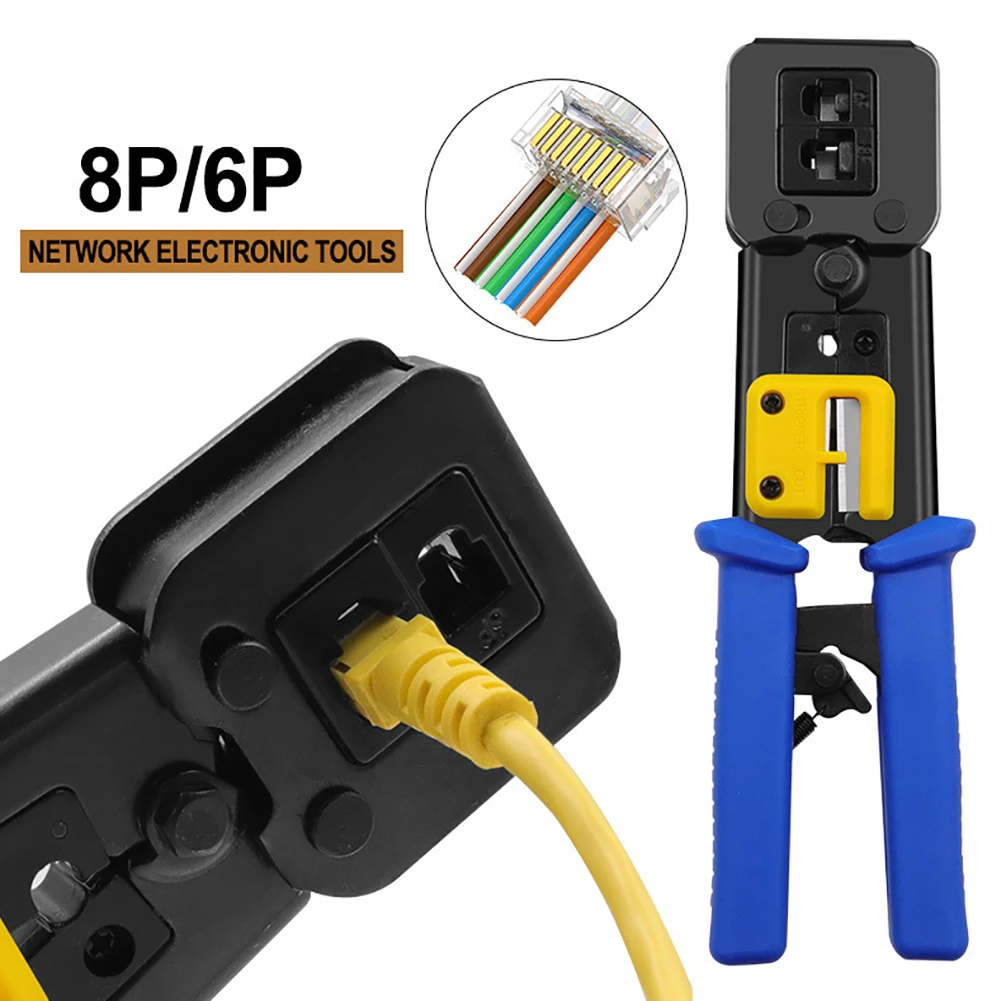 RJ11 RJ45 6P 8P сетевые плоскогубцы обжимной инструмент многофункциональный кабель