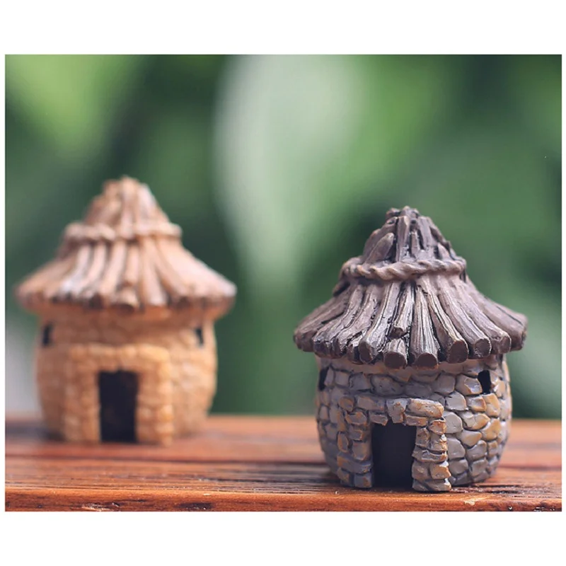 

Hot Sale Mini DIY dollhouse miniatures cottage terrarium fairy garden gnome moss resin decorations for home and garden