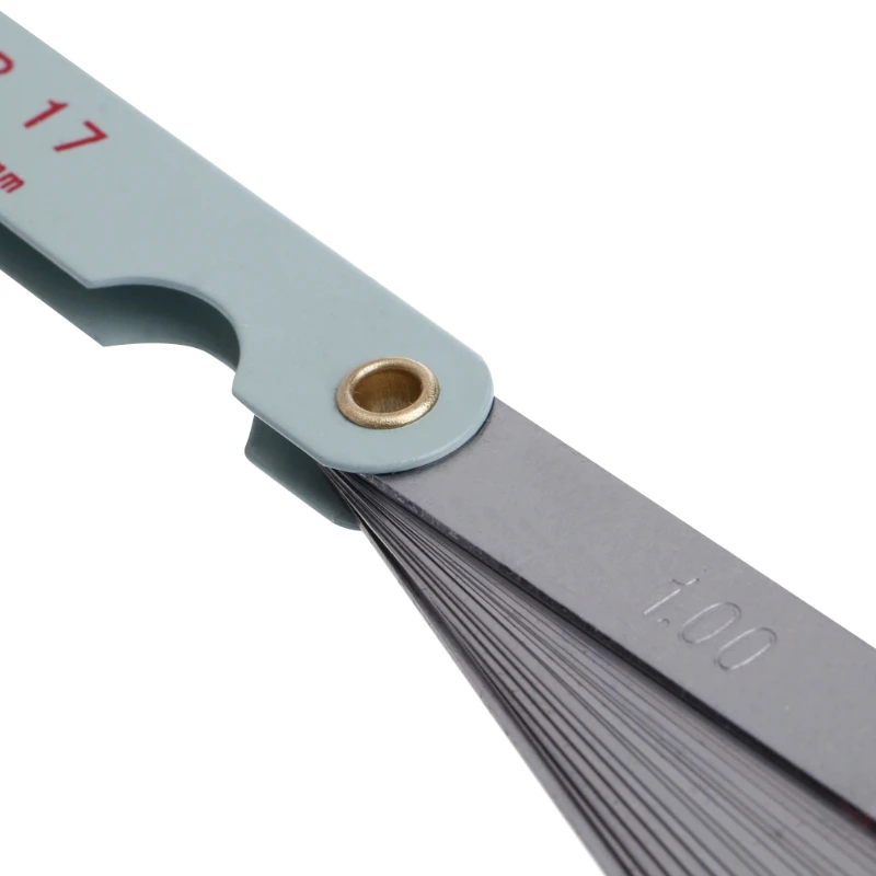 

1pc 0.02 to 1mm 17 Blade Thickness Gap Metric Filler Feeler Gauge Measure Tool 32CC