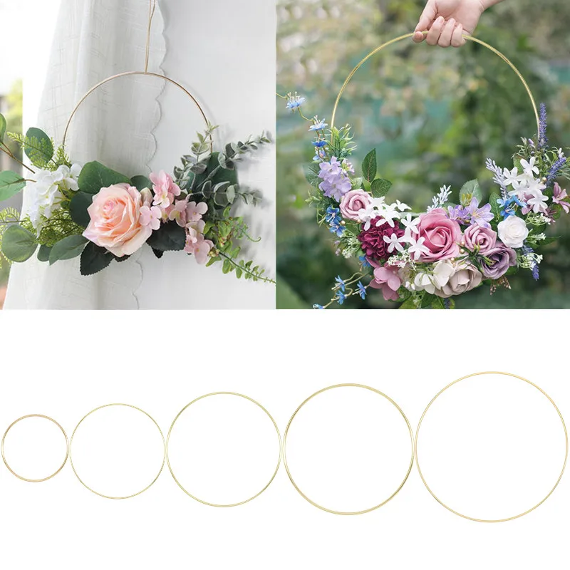 Железная золотая металлическая Цветочная подставка искусственные цветы стеллаж