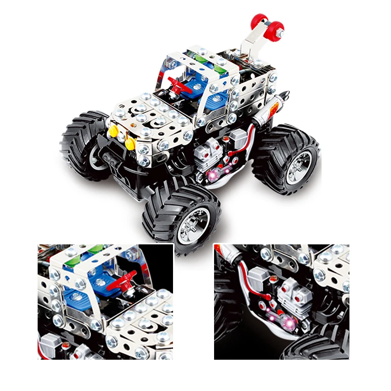 Стальные блоки игрушки с дистанционным управлением 3D головоломка металлические