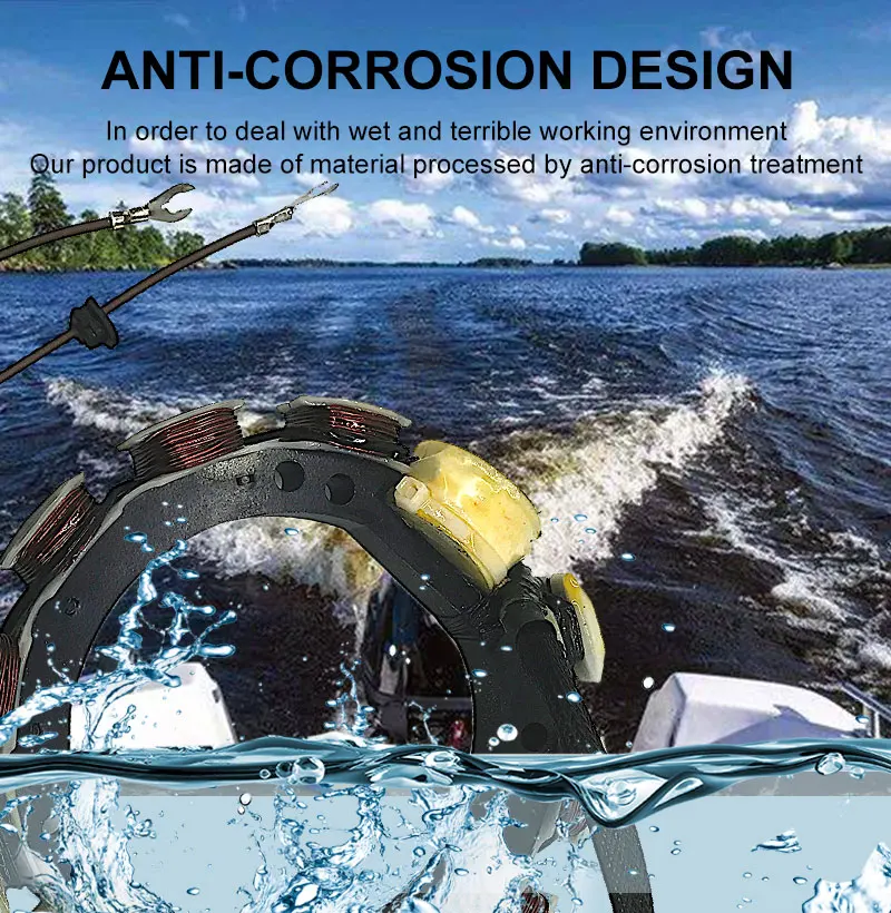 Подвесной Статор для Джонсона Evinrude OMC Sea Drive 12AMP 4 цилиндра 582574, 583050, 583274, 583668, 763785173-3050