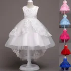 Для маленьких девочек летнее платье принцессы вечерние платья для маленьких девочек детское свадебное платье с цветами, кружевное платье принцессы вечерние торжественное платье, детская одежда