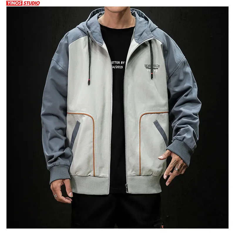 Прямая поставка Уличная Повседневная японская куртка с капюшоном на осень