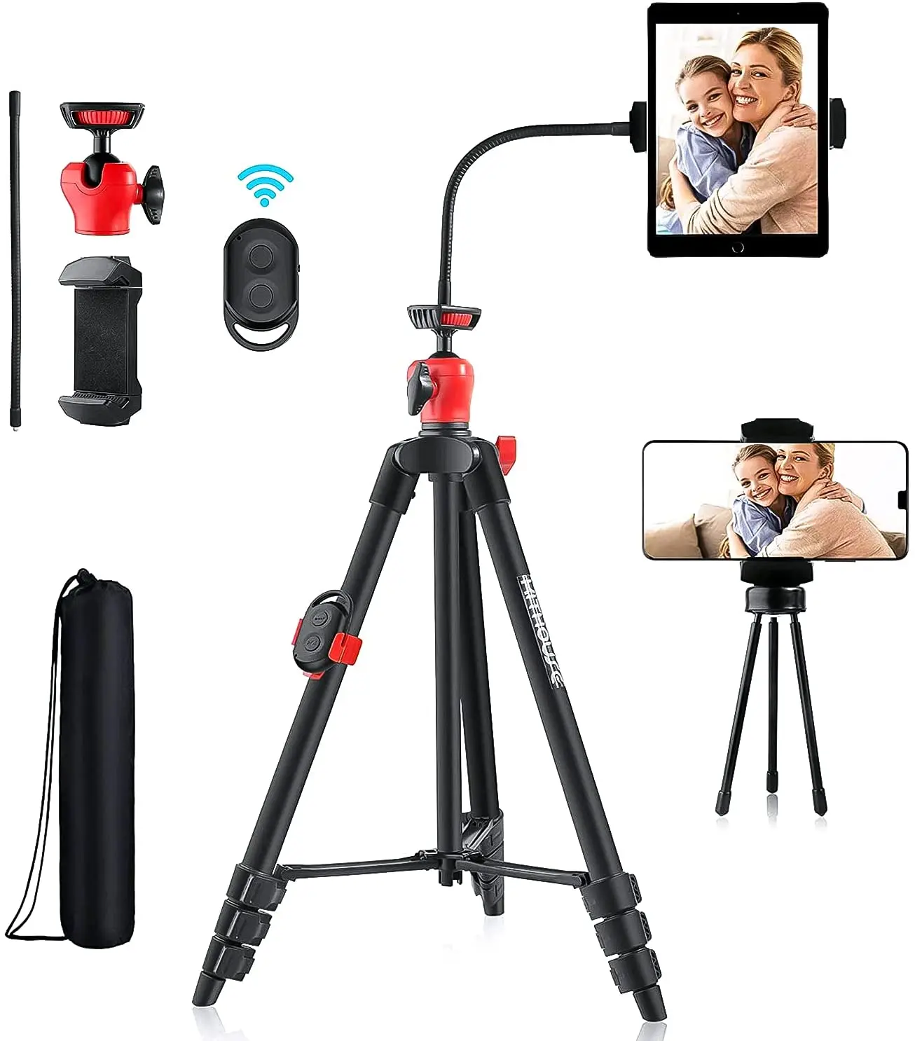 

Штатив-Трипод Kithouse для iPhone, iPad, Android, телефона, камеры, планшета