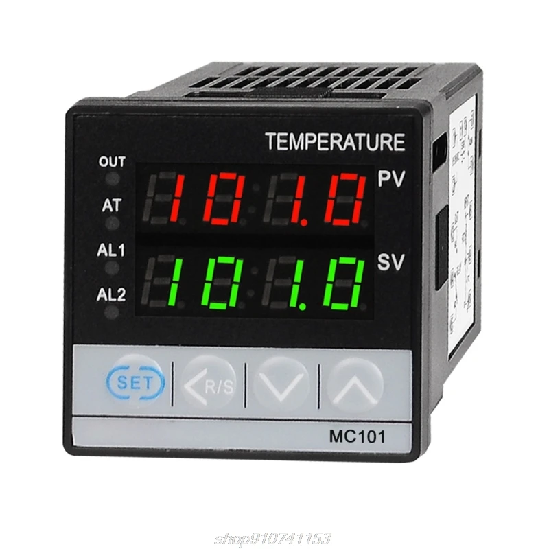 

2in1 Relay + SSR Output PID Thermostat Temperature Controller / Universal Input K,E,J Thermocouple 85-265VAC M09 21 Dropship