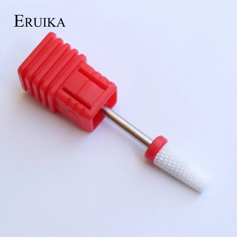 Red ERUIKA 1 шт. керамический конус для ногтей сверло фрезы Электрический Маникюрный сверлильный станок устройство для удаления аксессуаров гель пилка для ногтей Инструменты - Цвет: Red