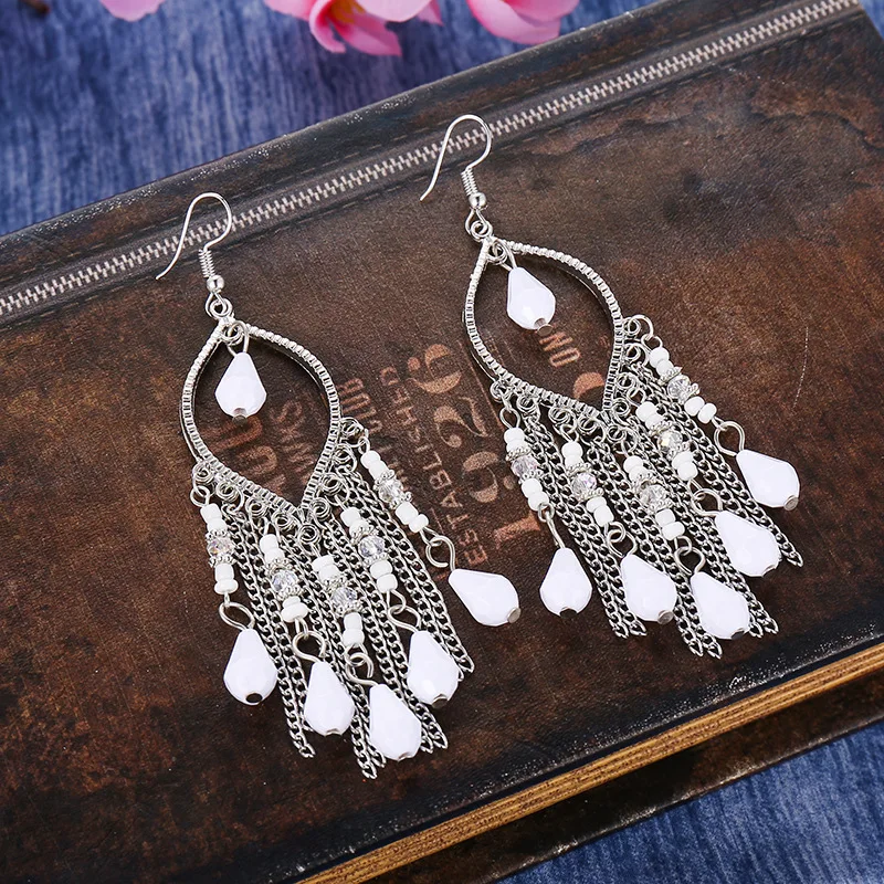 Винтажные этнические серьги 2020 новые богемные длинные кисточки для женщин