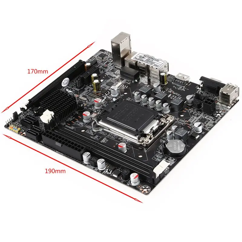 Jia Huayu Профессиональный H61 настольный компьютер Материнская плата LGA 1155 Pin cpu интерфейс обновления USB2.0 DDR3 1600/1333/1066