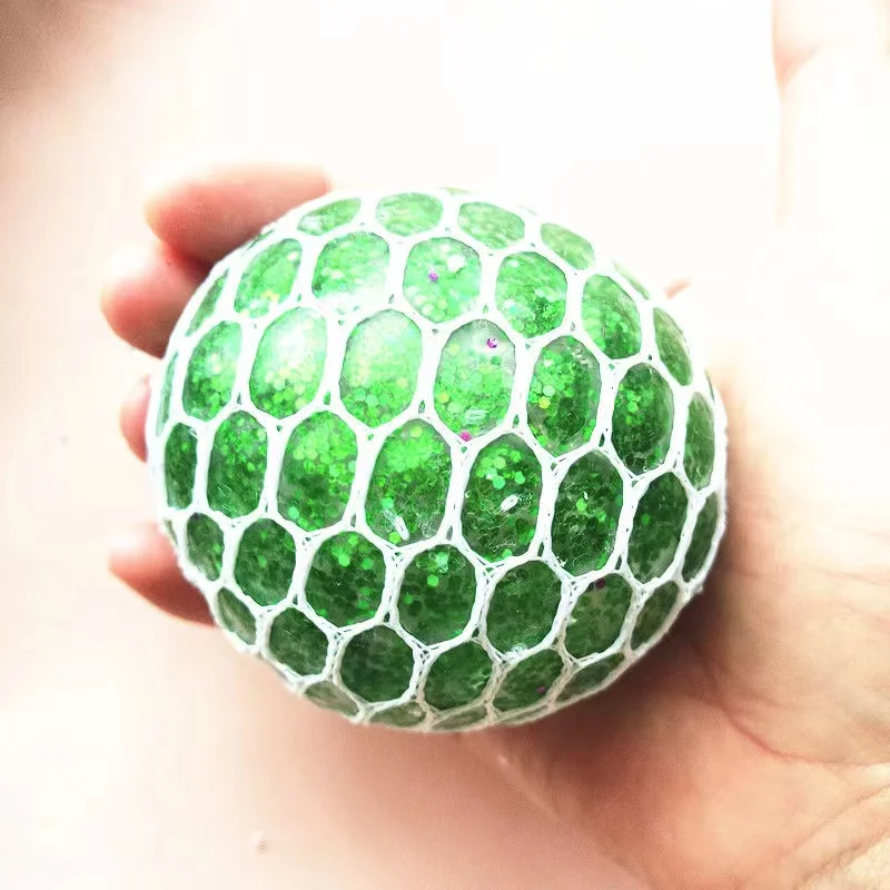 Блестящий шарик в форме винограда Сжимаемый мяч мягкая резиновая офисная