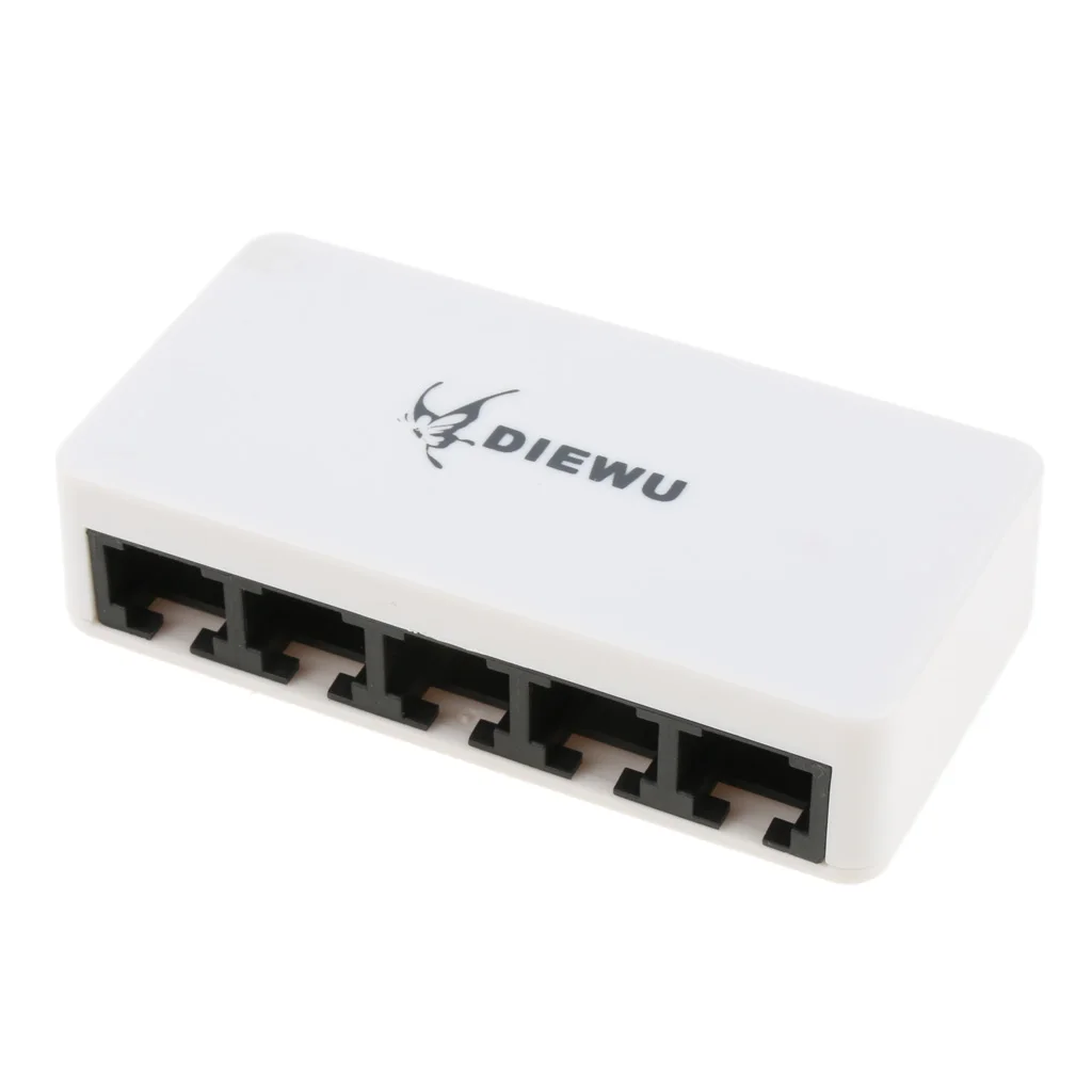 Сетевой коммутатор RJ45 адаптер 5 портов 10/100 м быстрый Ethernet настольный сетевой