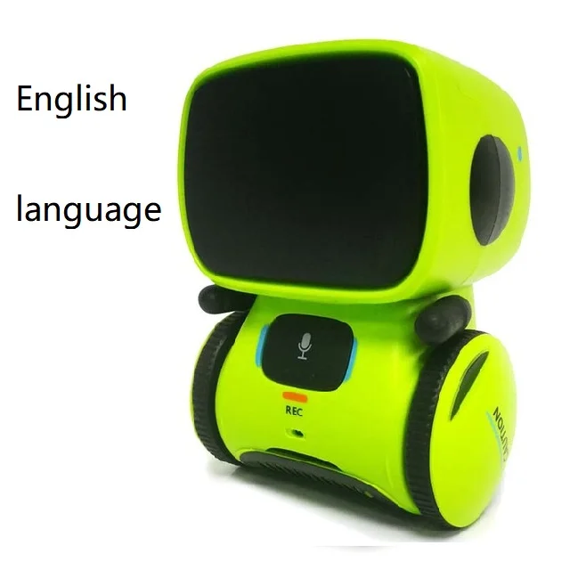 English Green Три языка управления s игрушка робот умный милый голосовой контроль танец пение повторение рекордер сенсорный контроль робот подарок для ребенка - Цвет: English Green