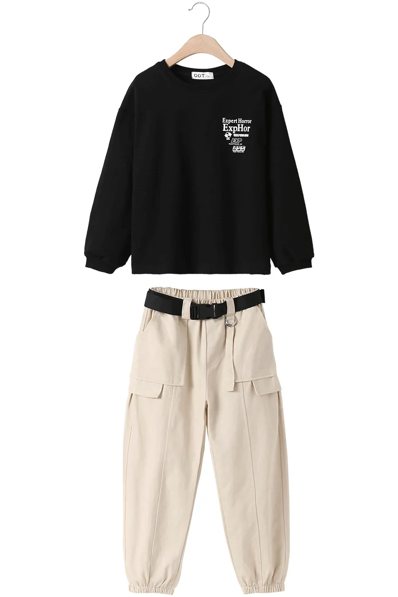 

Hot Spring Summer Children's Clothes Set Baby Girls Sweatshirts + Pants 2pcs/Set Kids Costume Teenage Girl Clothing High Quality