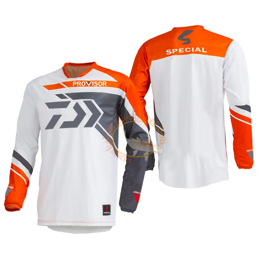 

2021 New Summer Daiwa Fishing Clothes Anti-UV Quick-Dry Breathable Long Sleeve Fishing Jersey Men Clothing Fishing Clothes