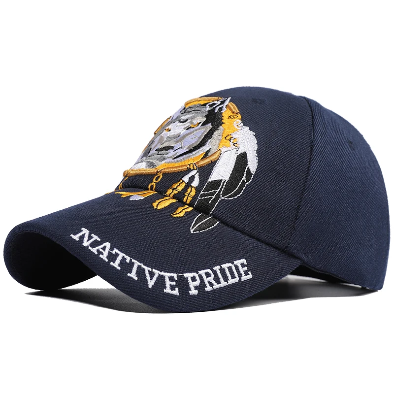 

2021 New Wolf Head Embroidery Baseball Cap Men's Cap Summer Outdoor Sports Women's Cap Sunshade Rebound Cap Dad Hat Adjustable