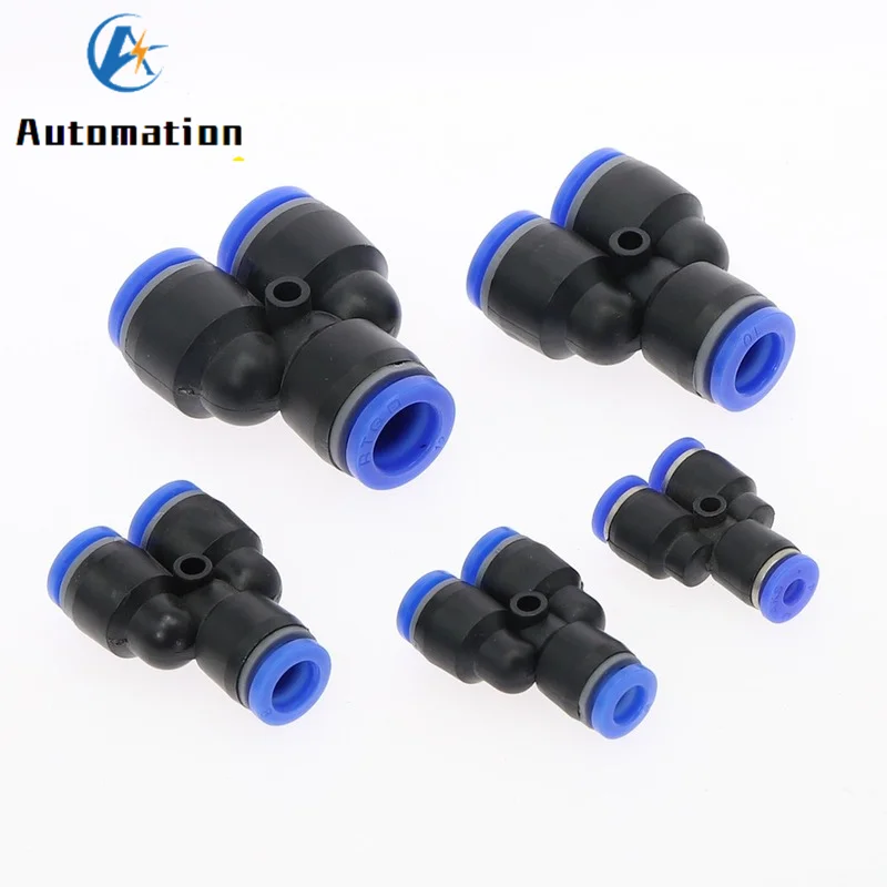 Быстроразъемный пневматический Фиттинг 3 ходовой Y образный наружный диаметр 4 6 8