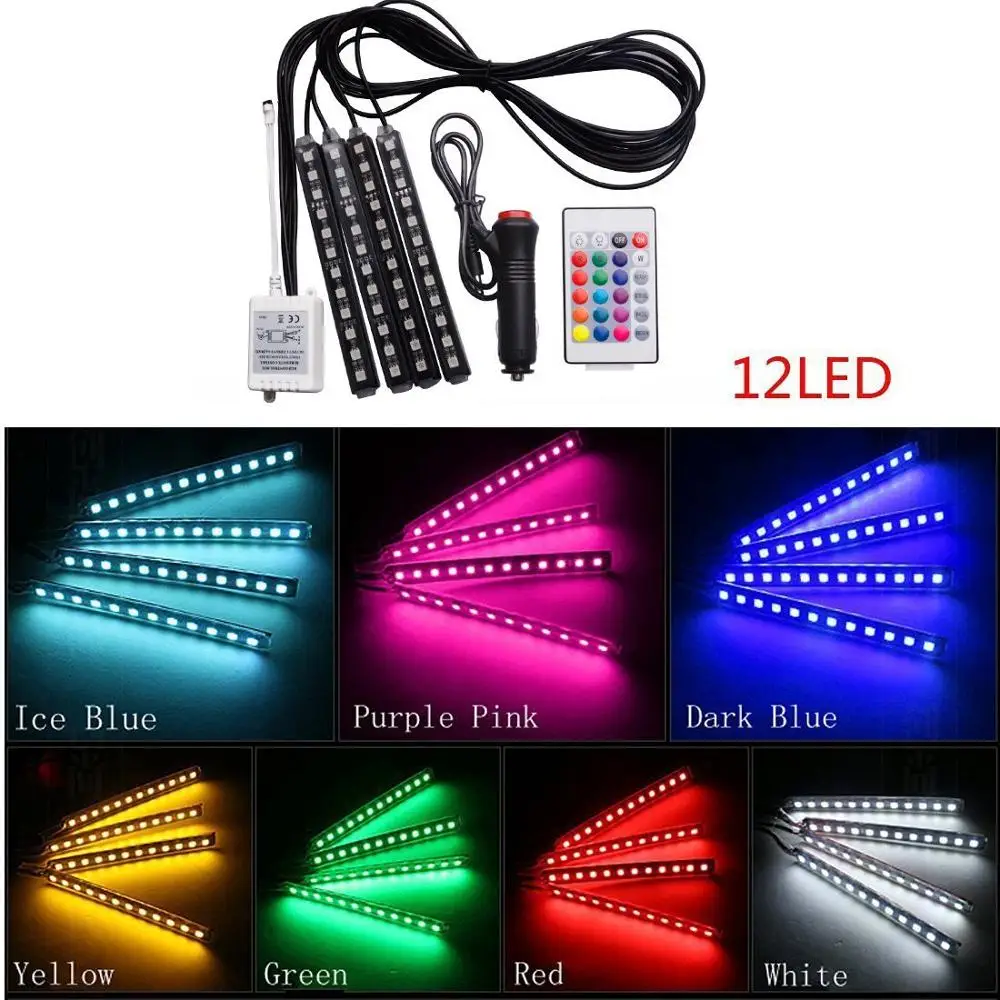 Автомобильный плетениями и разноцветными помпонами полосы светильник