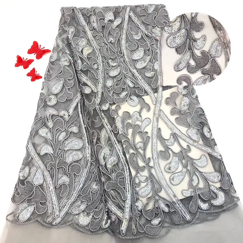 5 ярдов разноцветные Блестки Блестящие Свадебные французские кружева