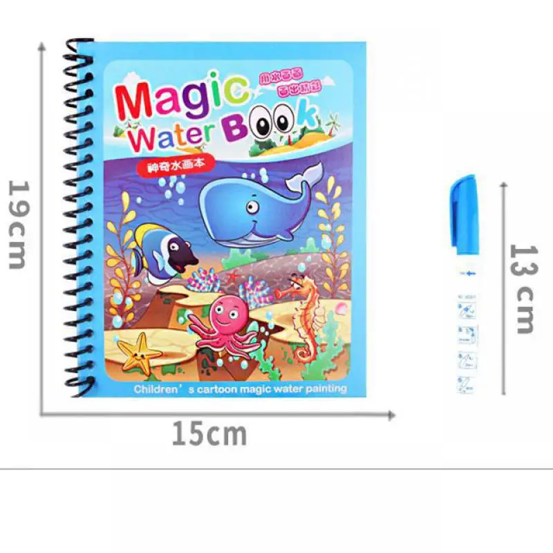 Волшебная доска для рисования водой раскраска детей детский коврик Монтессори