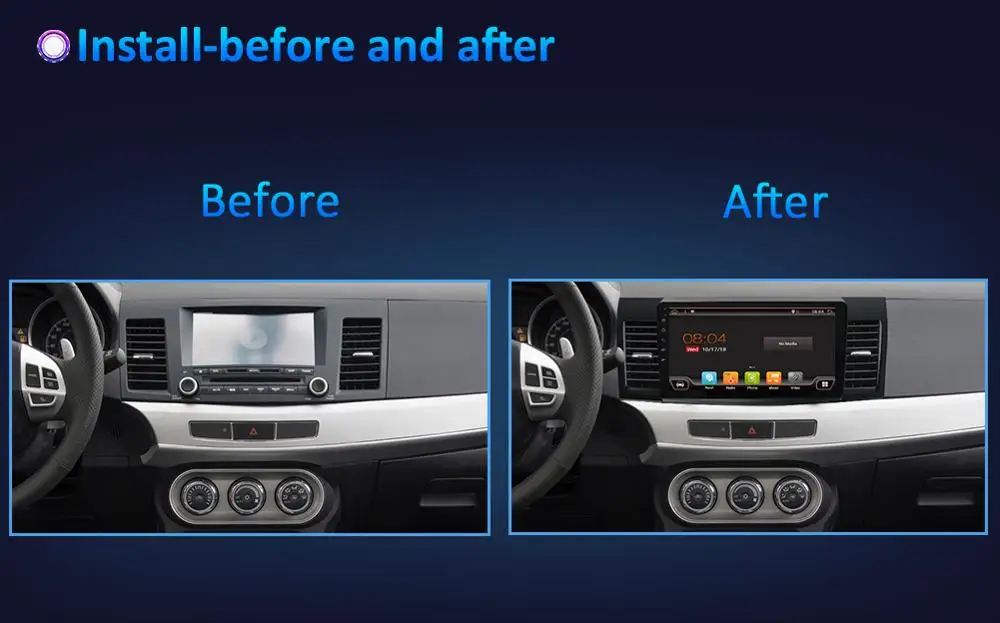 Bosion Android 10 0 автомобильный DVD для MITSUBISHI LANCER 1 дюймов 2 DIN 3G/4G gps Радио Видео плеер с