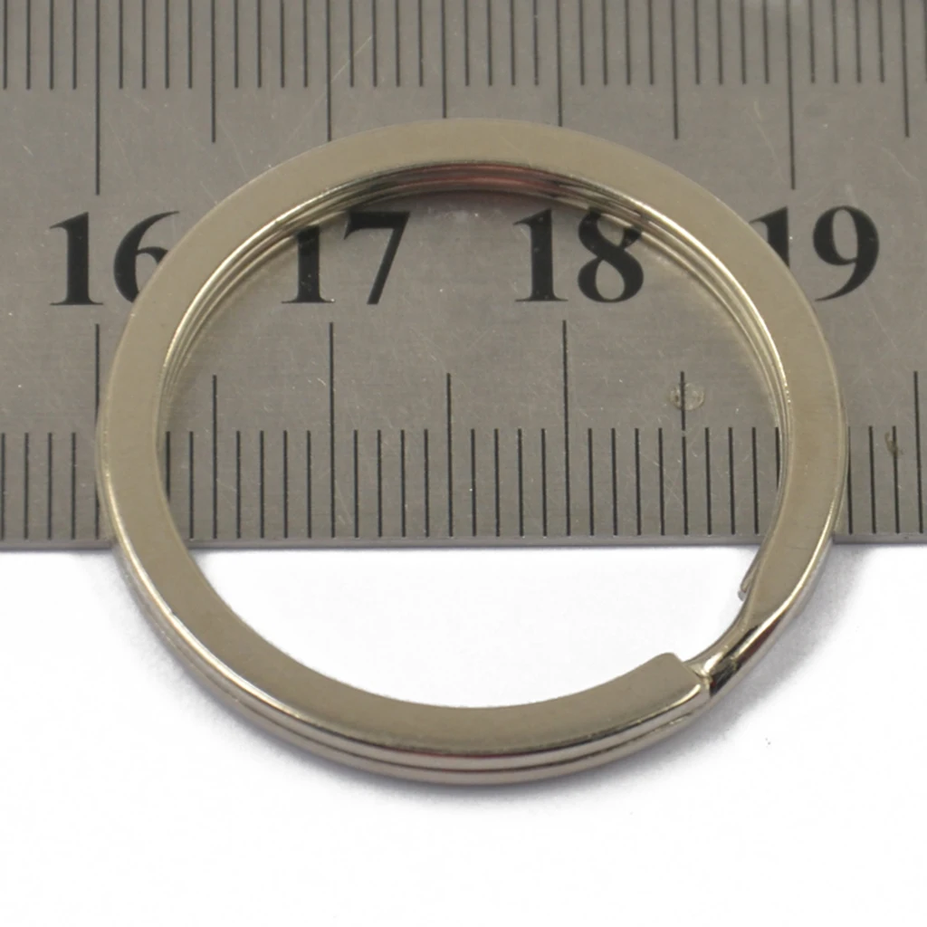 

10PCS NICKEL PLATED JUMP RINGS KEY RINGS LOOP Craft Findings