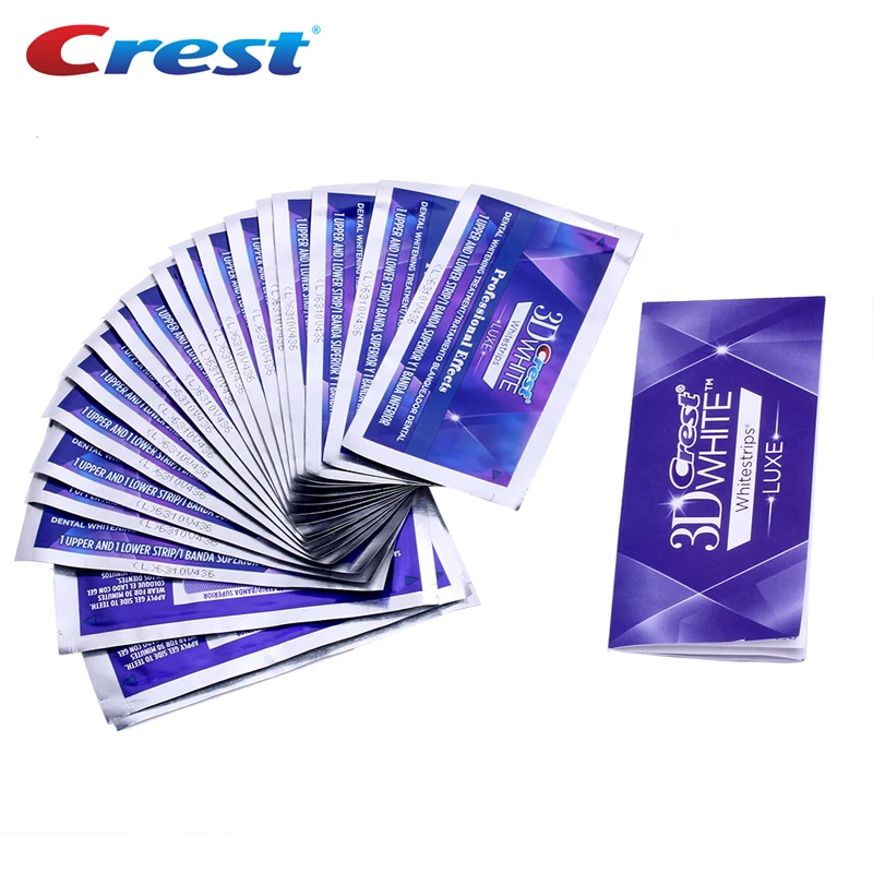 Полоски для отбеливания зубов Crest 3D LUXE оригинальная полоска гигиены полости рта