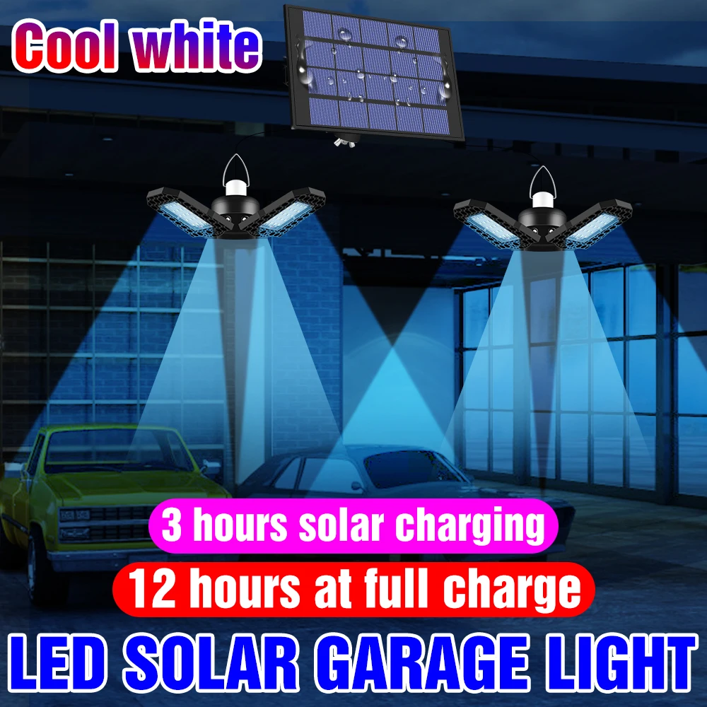 

LED Solar Light Outdoor Spotlights Garden Street Lamp Waterproof LED Chandelier 60W 80W Outdoors Courtyard Solar Powered Lantern