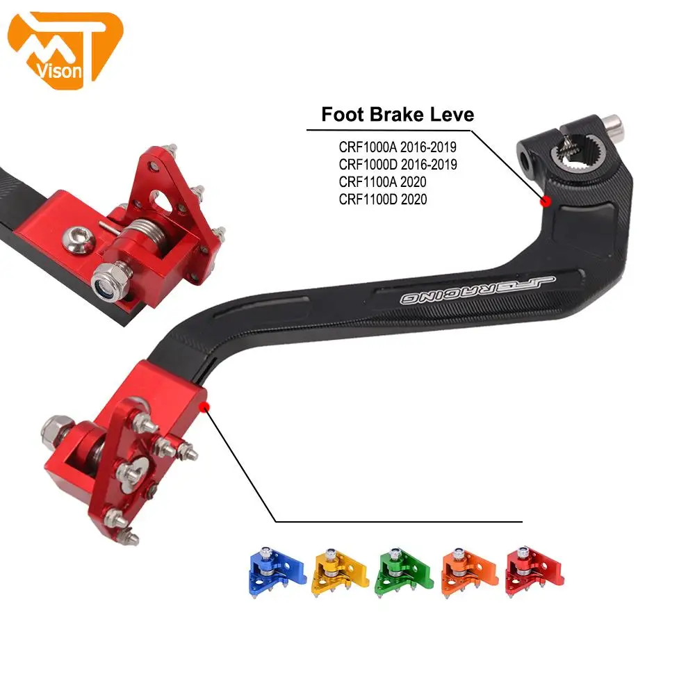 

Motorcycle CNC Aluminum Rear Foot Brake Lever Pedal For Honda CRF1000A 2016-2020 CRF1000D 2016-2020 crf 1000 a 2020