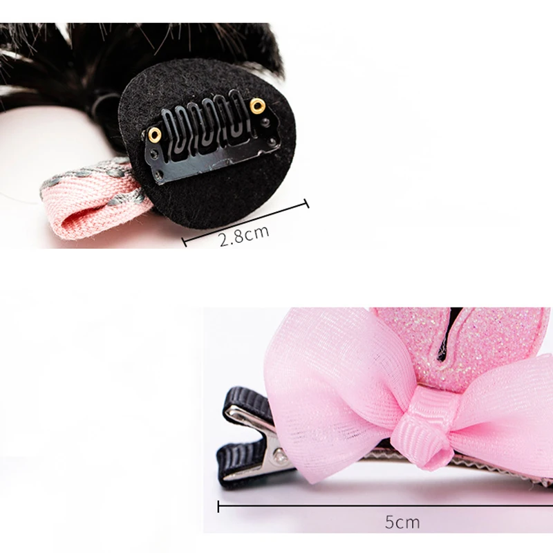 Детские парики заколка для волос детский бант булочка головной убор аксессуары