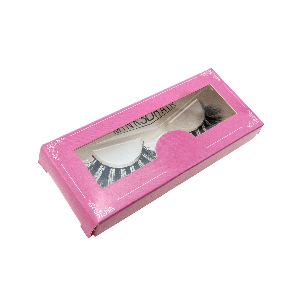 500 шт оптом пользовательские норковые ресницы Бумажные Коробки Ресницы упаковка