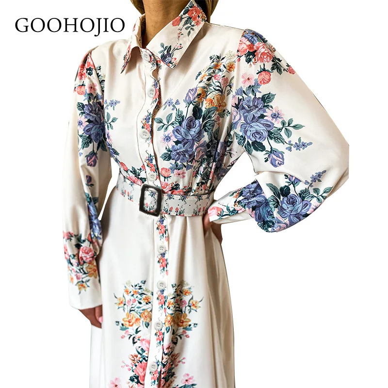 

GOOHOJIO 2021 New Autumn And Winter Temperament Long Sleeve Women Dress High Waist Dresses for Women Fashionable Dress Women