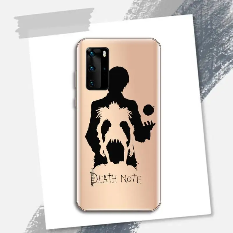 

Anime death note Phone Case Transparent for Huawei P honor 8 10i 20 30 40 smart 2019