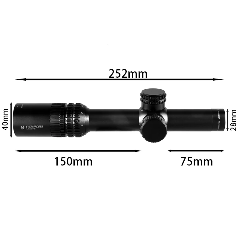 Tactical Optical Swamp Herten 1.2-6X20 Scope Hunting Rifle Optic Cross Sight | Спорт и развлечения