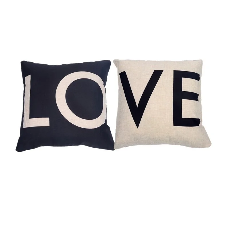 Льняная подушка для дивана в виде сердца на талии чехол для подушки домашний Декор украшение на День святого Валентина