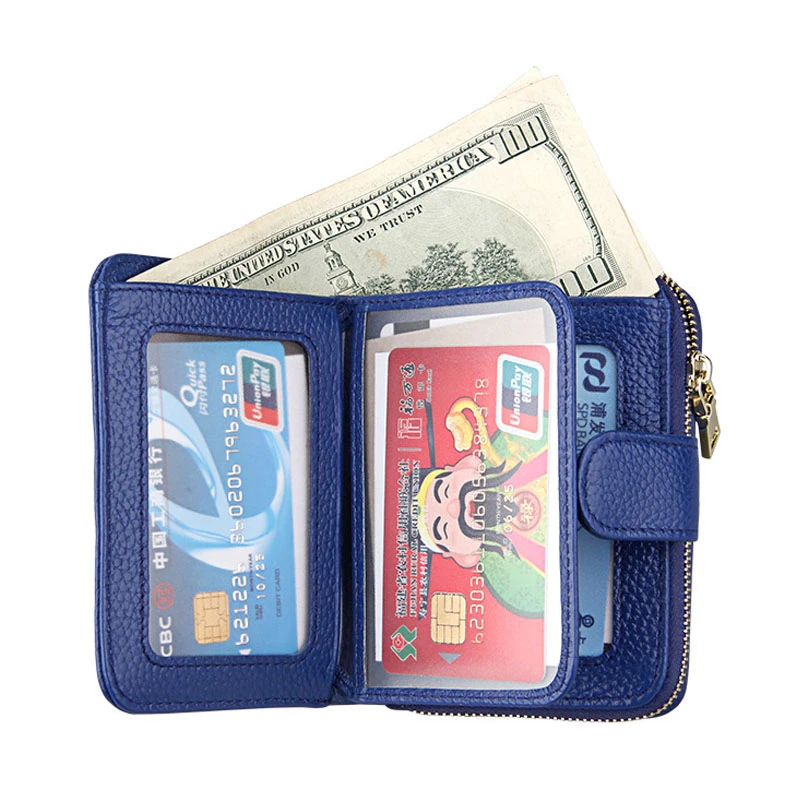 Женские кошельки маленький металлический кошелек на молнии Короткий держатель