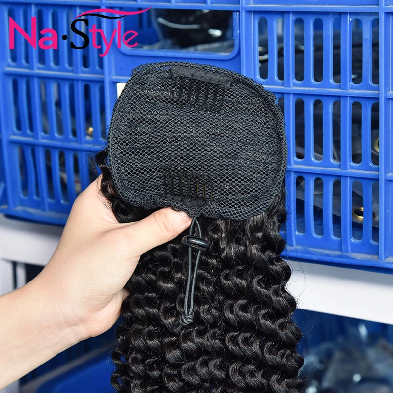 

Ponytail Kinky Curly Drawstring Afro Ponytail Extensions Hair Clip In Human Hair Extensions Pony Tail For Women Nastyle Hair