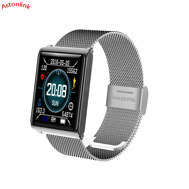 

Smart Wristband Color LCD Rectangle Adult Sport Passometer Heart Rate Sleep Tracker Call Reminder Bluetooth Waterproof Astonlink